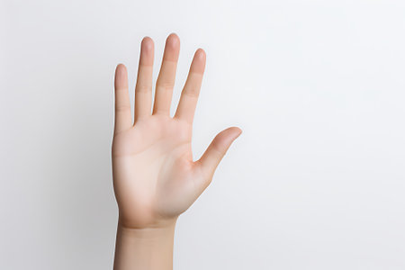 Human hands and gestures on backgroundの素材