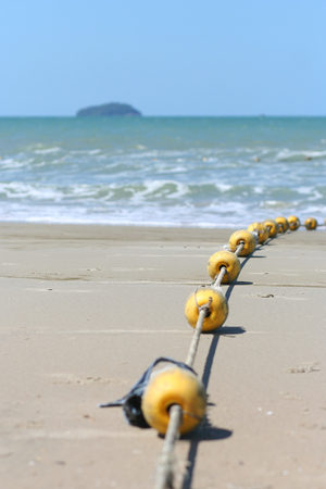 Typical view of beaulity beach at Rayong, Thailand