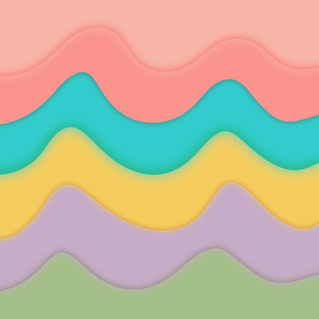 Minimal wallpaper, pastel background, patern, hand drawing, print, art, wallpaper,の写真素材