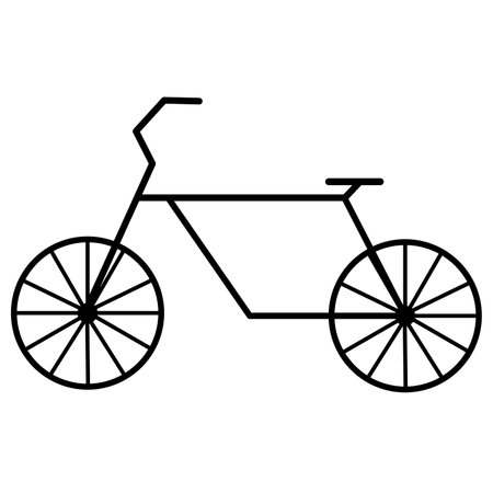 Illustration bicycle on a white.の写真素材