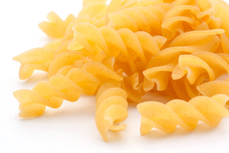 Pasta isolated on white backgroundの写真素材