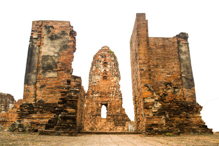 Stupa pagoda isolated on whiteの写真素材