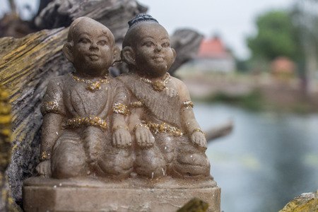 Wattungsaid Central Water Temple (Sri Vichai Art) Indo-Thai Cultureの写真素材