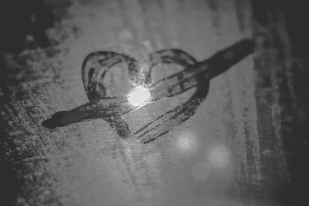 Mist Background Light, Dark Heart, Phuket Thailandの写真素材