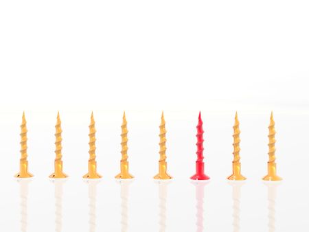 3D screwsの写真素材