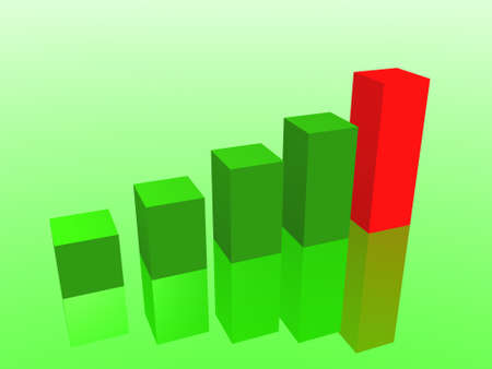 Graph of success の写真素材