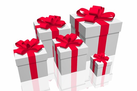 gift box isolated on the white background