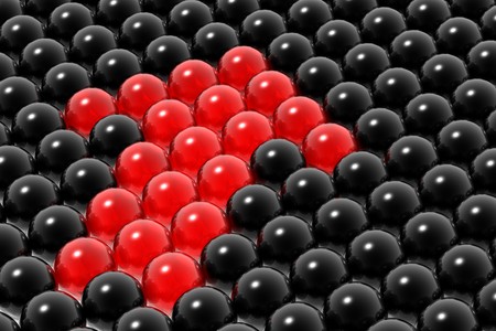 Red management of business teamの写真素材