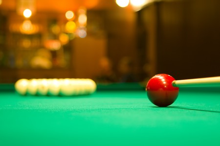 balls for game in the russian billiards on the table