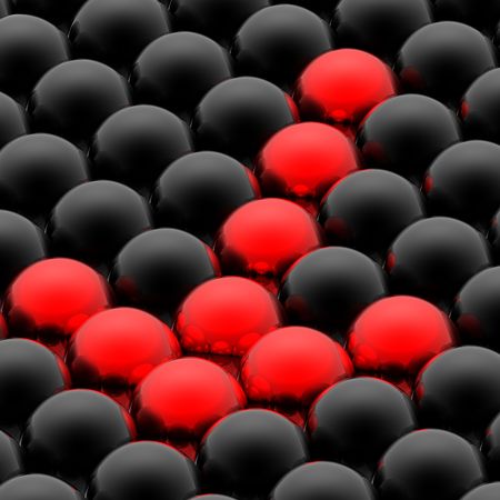 Red management of business teamの写真素材