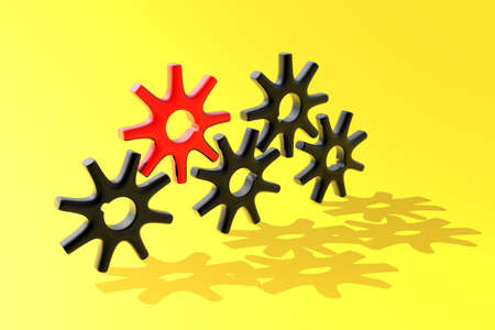 Gear business work, unique pinon の写真素材