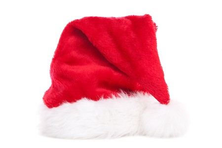Santa hat isolated in white background の写真素材