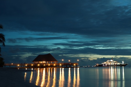 Sea sunset backgroundの写真素材