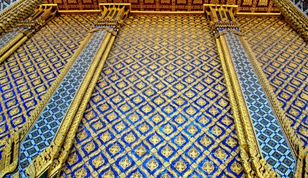 Thai art wall pattern for background