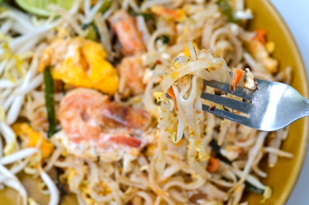 fried rice noodles with Seafoodの写真素材