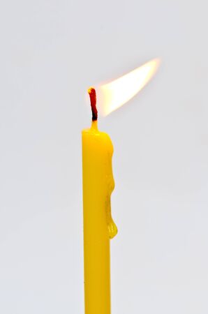 Candle isolatedの写真素材