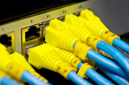Network switch and UTP ethernet cables