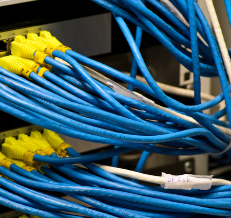 Network switch and UTP ethernet cables
