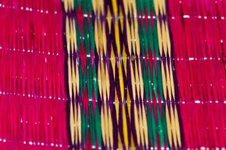 Texture of thai native weave matの写真素材