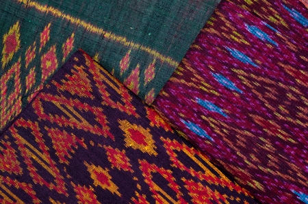 pattern of thai hand made fabricの写真素材