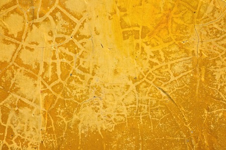 Yellow grunge wall for texture background