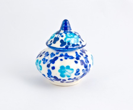 Benjarong porcelain on White backgroundの写真素材