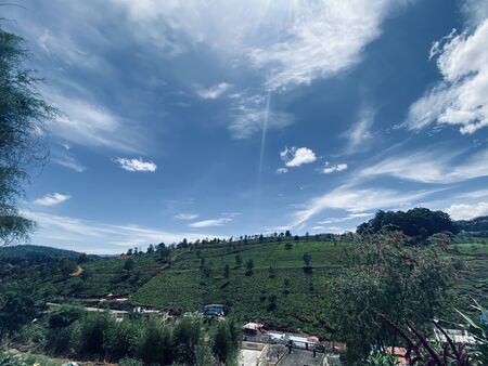 Wide angled view of attractive Nilgiris Mountains
