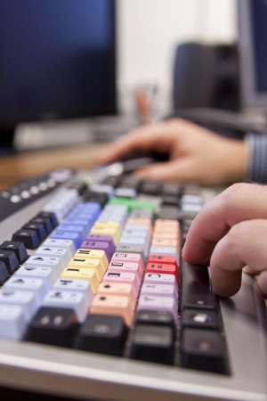 editor at workの写真素材
