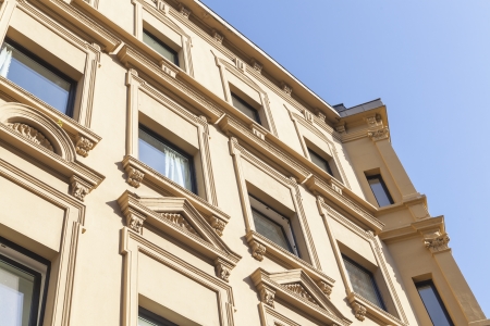 luxury appartement buildings berlin, germanyの写真素材