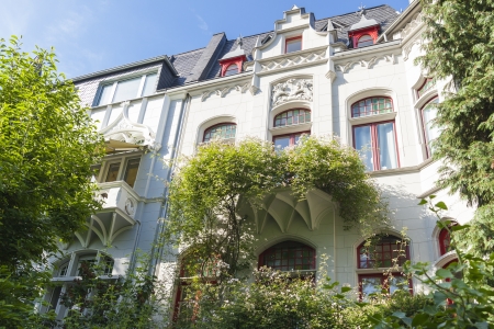 luxury appartement buildings berlin, germanyの写真素材