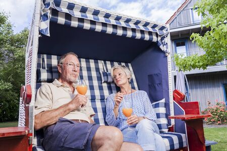 senior couple enjoying retirementの写真素材