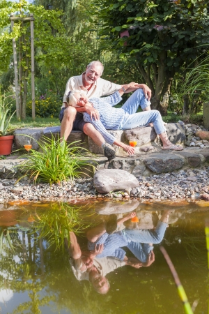 senior couple enjoying retirementの写真素材
