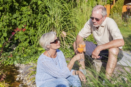 senior couple enjoying retirementの写真素材