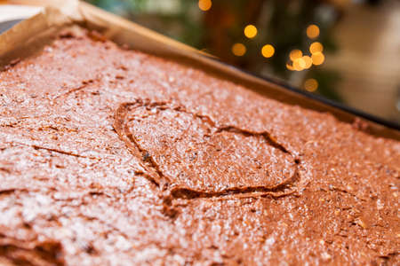 preparing cookies for christmasの写真素材