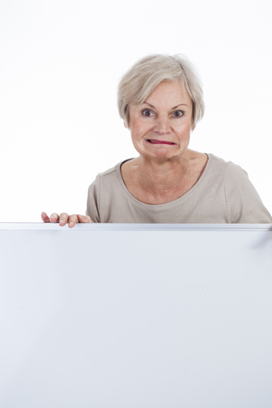 confident neat senior woman various situations at homeの写真素材