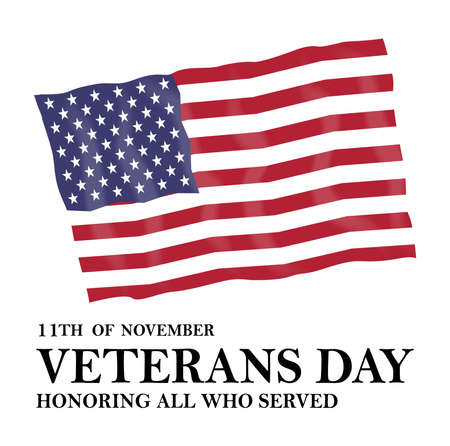 Vector image of the 11th day of veterans day novemberのイラスト素材