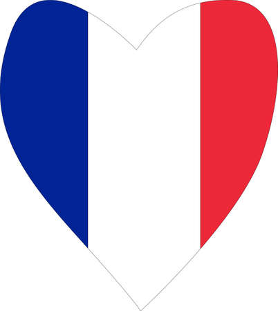 vector image of the national flag of Franceのイラスト素材