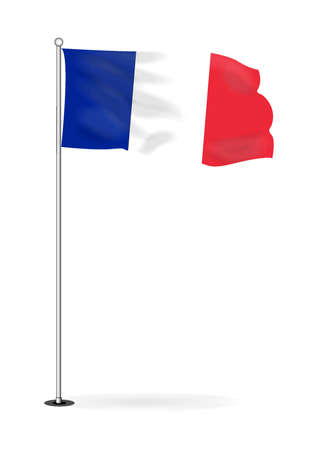 vector image of the national flag of Franceのイラスト素材
