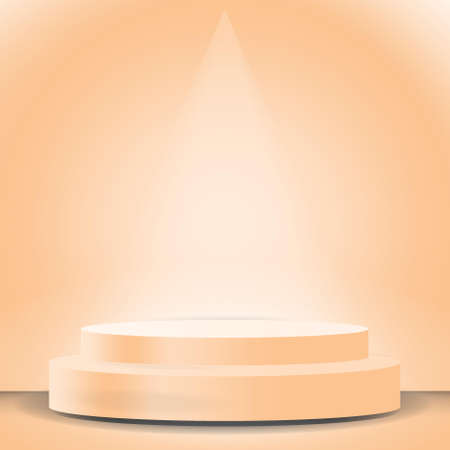 gradation color display product illustration vector imageのイラスト素材