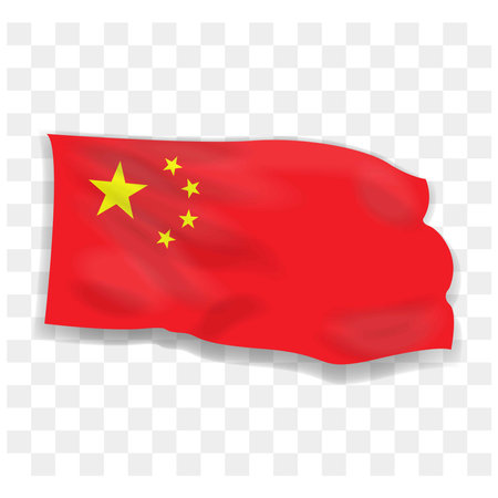 Flag of China, official colors and proportions correctly. National flag of China. Vector illustration. EPS10のイラスト素材