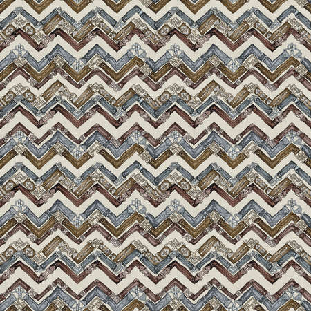 Seamless repeat surface pattern designs with ethnic style and motifs.の写真素材