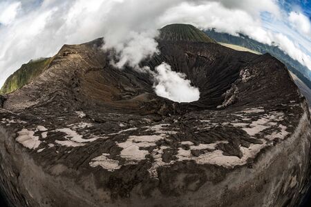 Morning view in Bromo Tengger Semeru. Active volcanoの写真素材