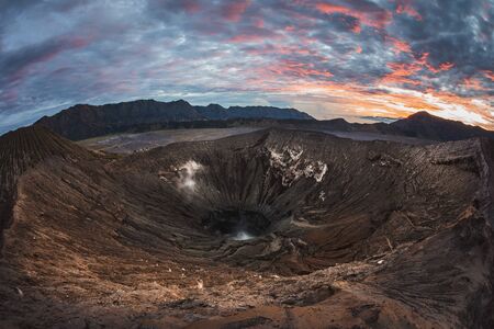 Sunrise view in Bromo Tengger Semeru. Active volcanoの写真素材