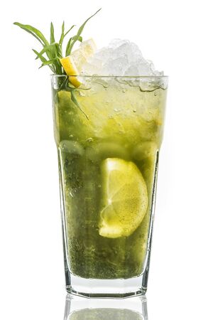 A glass of Mojitoの写真素材