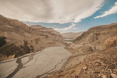 Upper mustang - Kingdom of Lo. Nepal Landscape.の写真素材