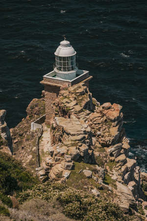 lighthouse at the cape of good hope. Cape town-capital of South Africa.の写真素材