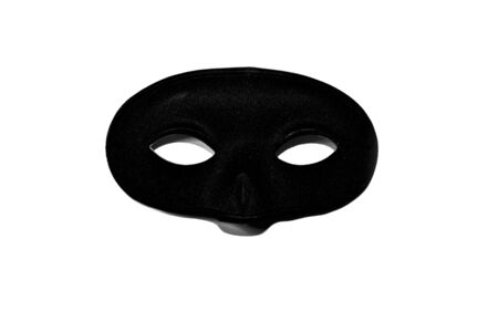 Black Mask for Carnival - Isolatedの写真素材
