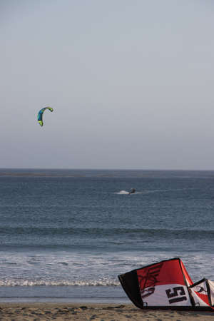 Kite surfing in Cambria California
