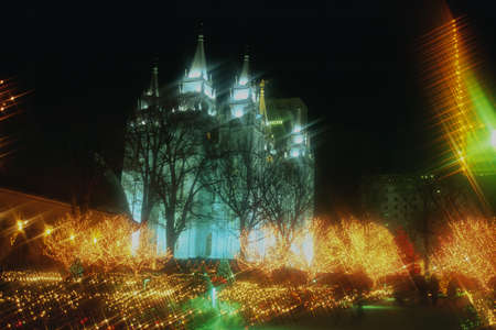 Salt Lake city at Christmas time
