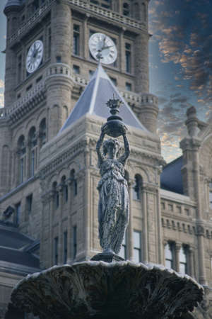 Salt Lake city at Christmas timeの写真素材